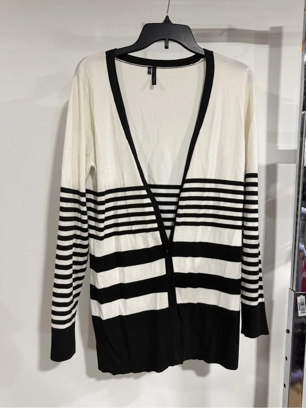 Maurices Black Trim White Top